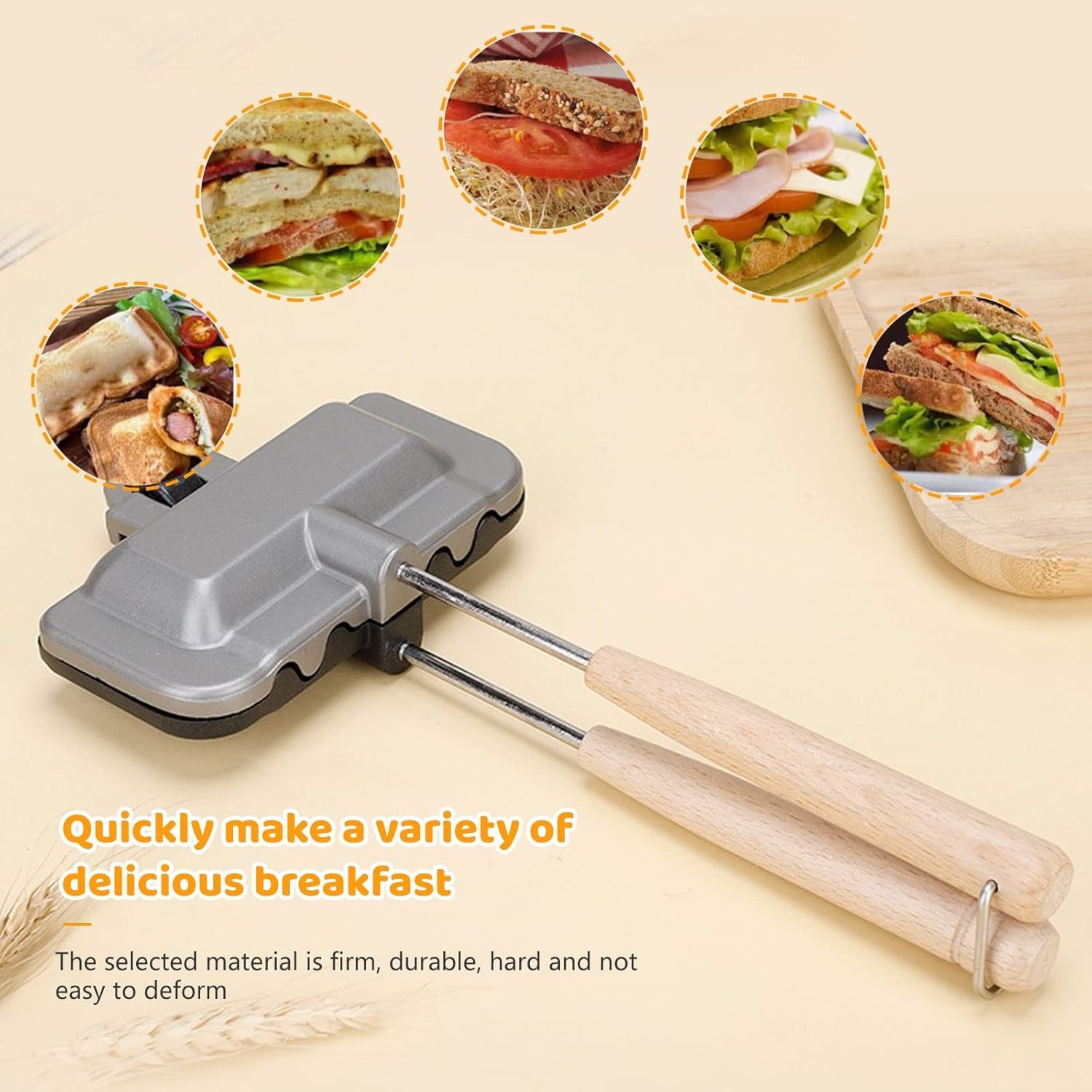 Hot Sandwich Maker, Double-Sid - Hot Dog Press ulasan dan harga