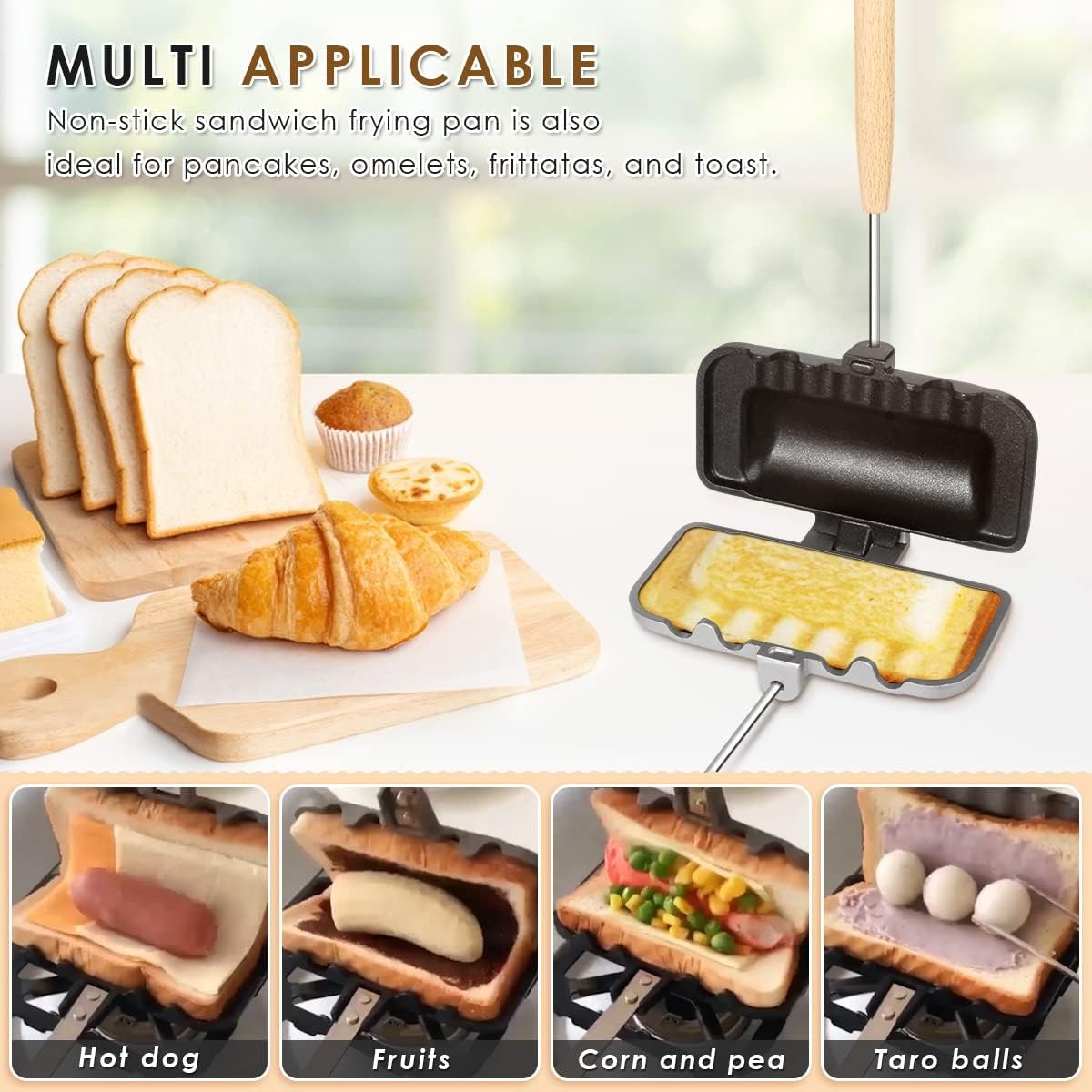 Hot Sandwich Maker, Double-Sid - Hot Dog Press ulasan dan harga