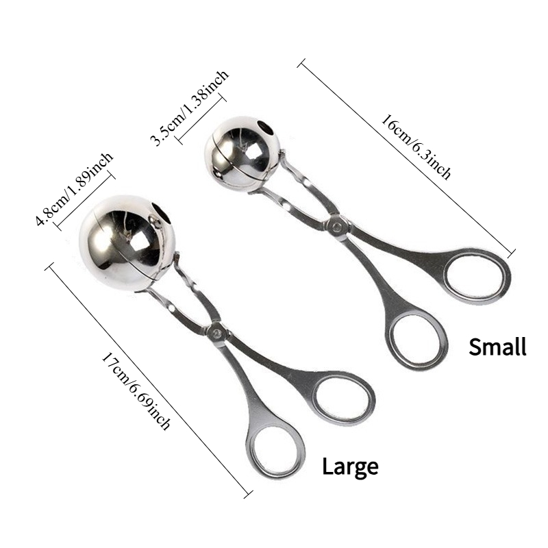 2PC Stainless Steel Meat Ball  - Hot Dog Press ulasan dan harga