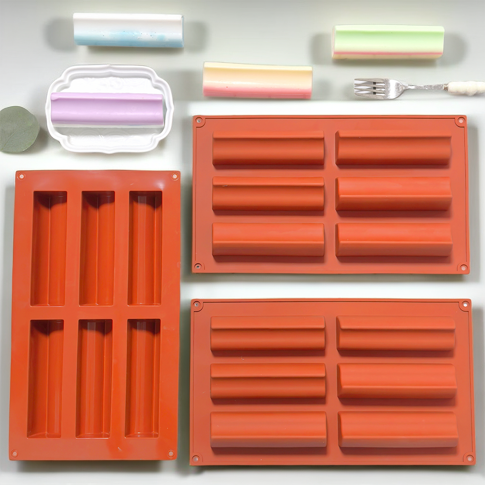 6-cavity groove tube cake tray - Donut Mold Silicone ulasan dan harga