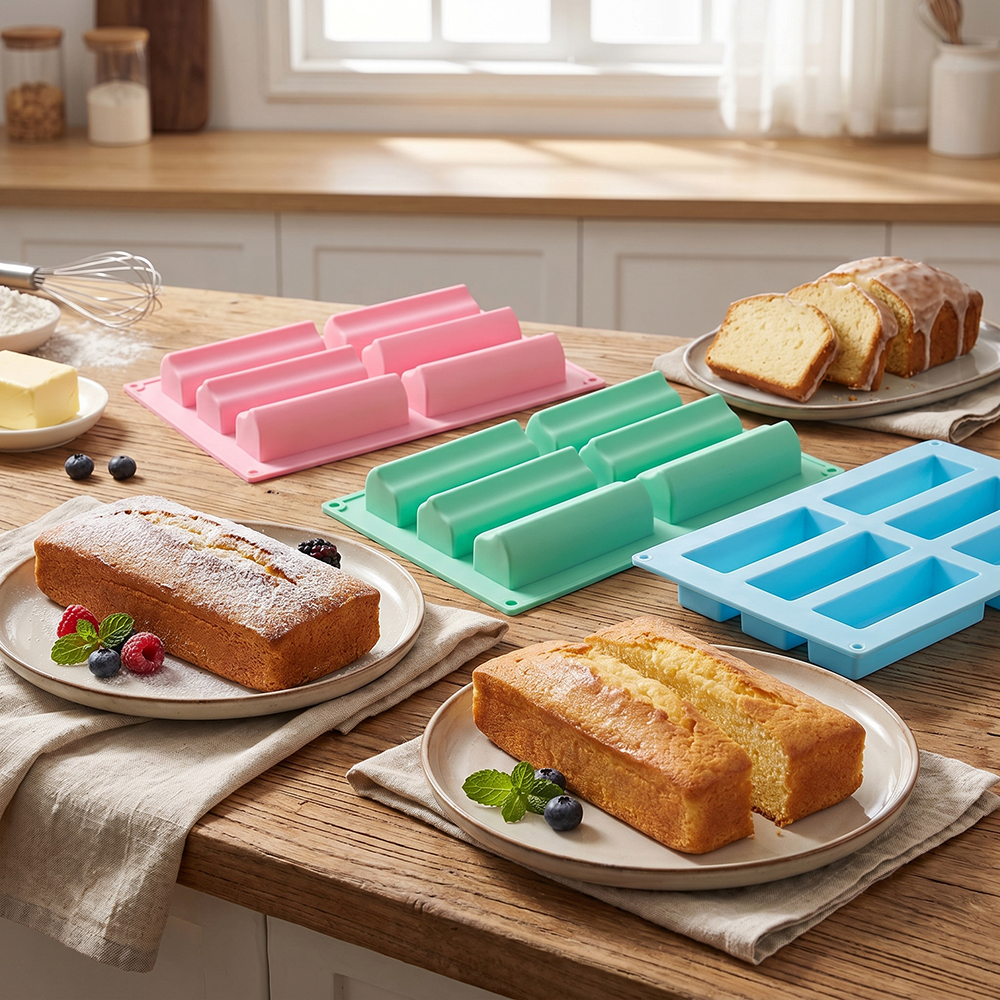 6-cavity groove tube cake tray - Donut Mold Silicone ulasan dan harga