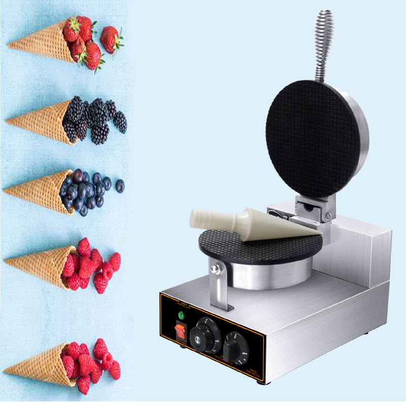 Non-Stick Electric Waffle Ice  - Waffle Cone Maker ulasan dan harga