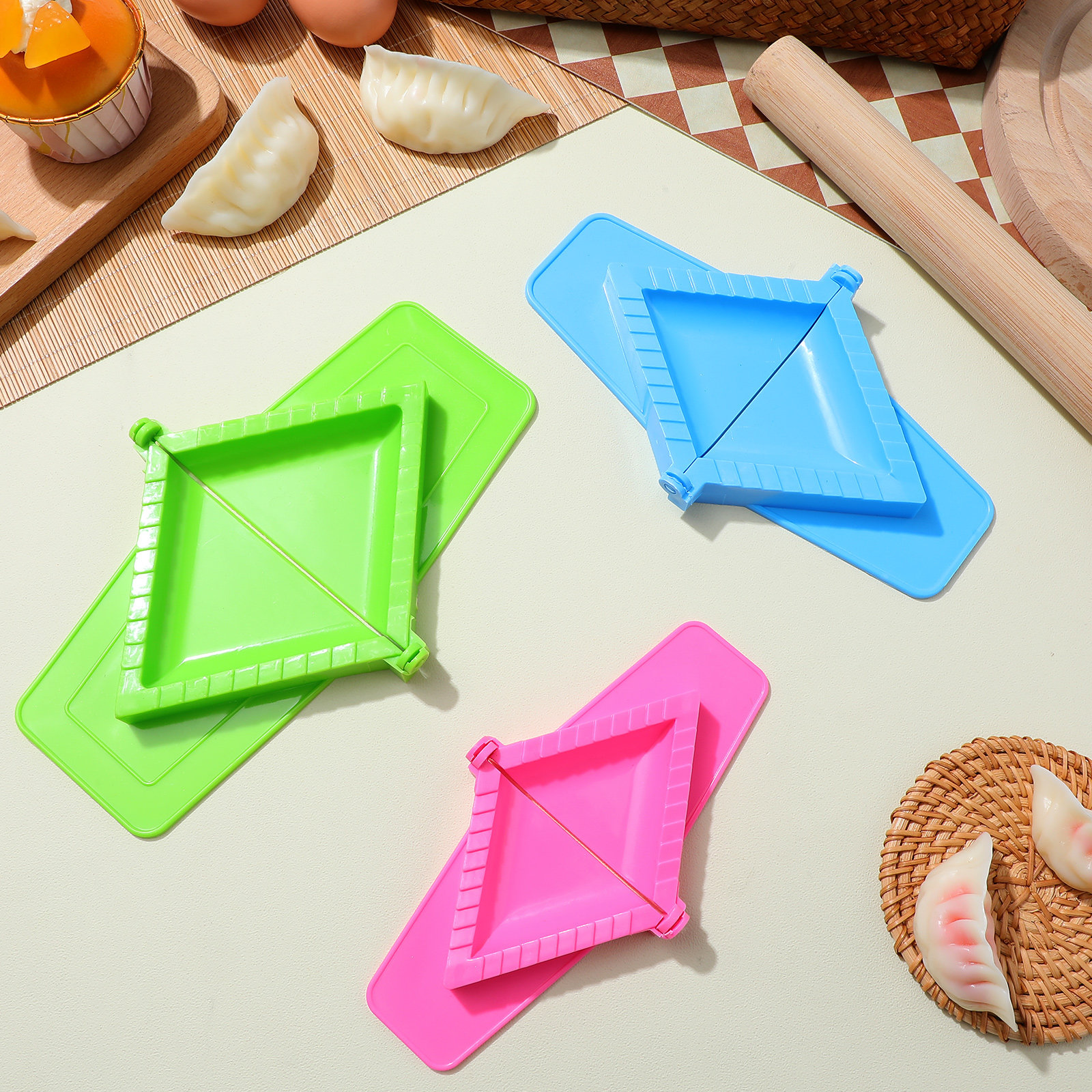 3Pcs Manual Dumpling Maker Pla - Dumpling Press Set ulasan dan harga
