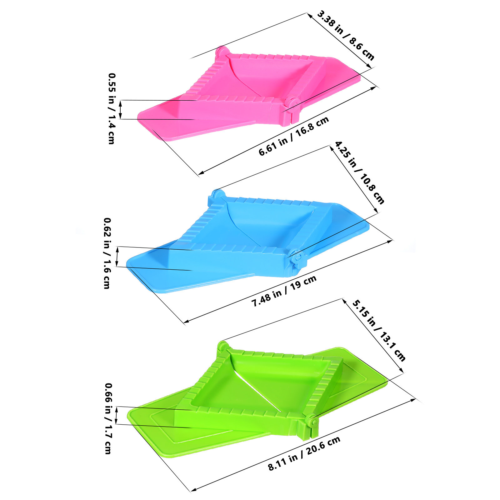 3Pcs Manual Dumpling Maker Pla - Dumpling Press Set ulasan dan harga