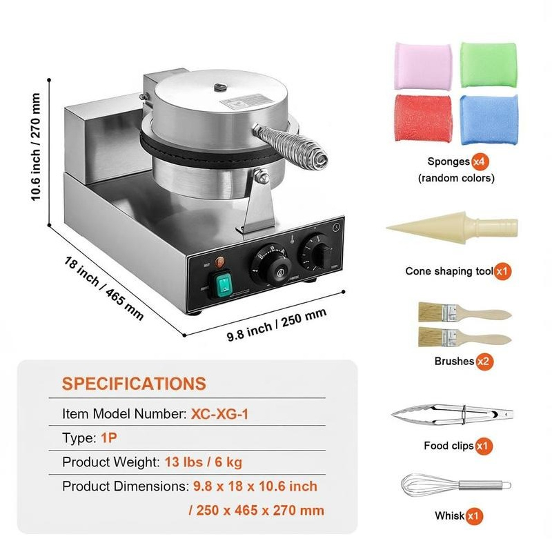 Electric Ice Cream Cone Maker, - Waffle Cone Maker ulasan dan harga
