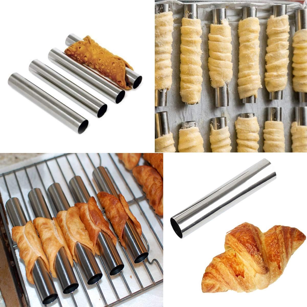 Cannoli Tubes Set, 10/20Pcs Fo - Danish Pancake Pan ulasan dan harga