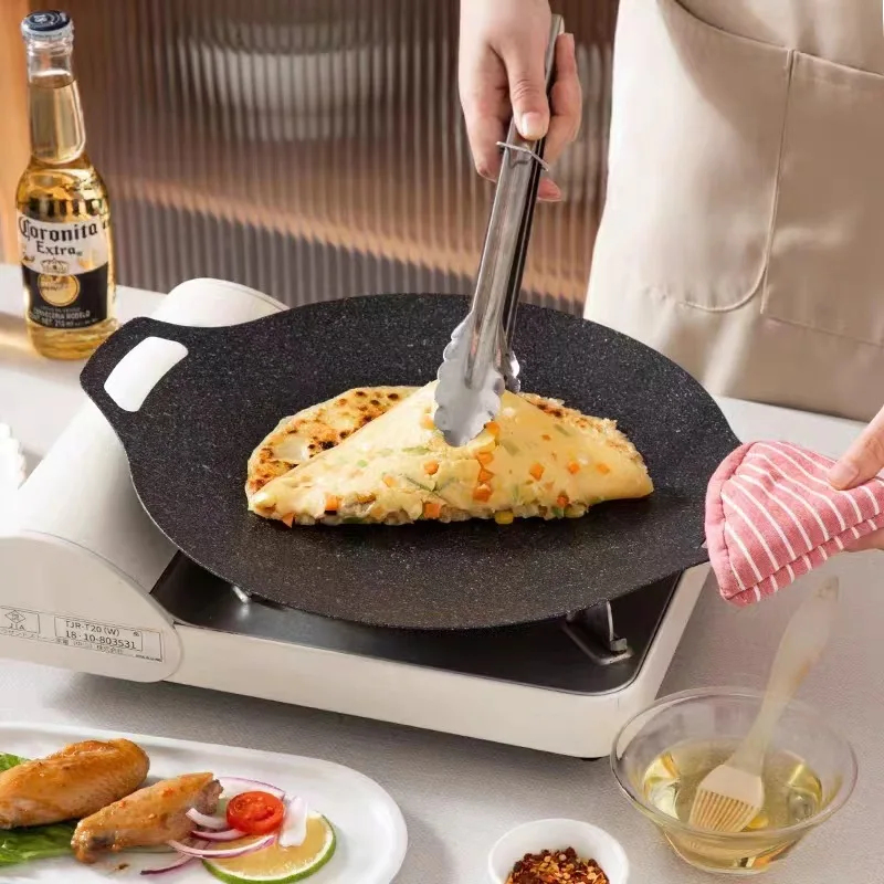 Portable Nonstick Frying Pan O - Cast Iron Corn ulasan dan harga