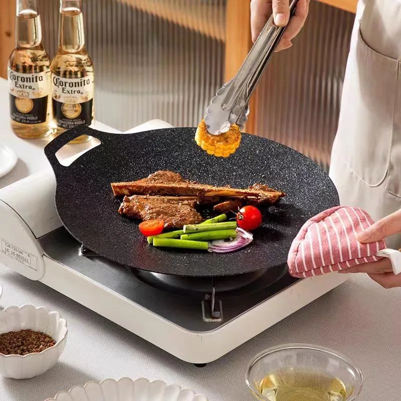 Portable Nonstick Frying Pan O - Cast Iron Corn ulasan dan harga