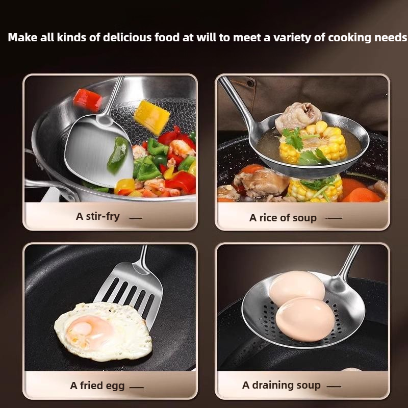 Food Stainless Steel Wok Spatu - Okonomiyaki Spatula ulasan dan harga